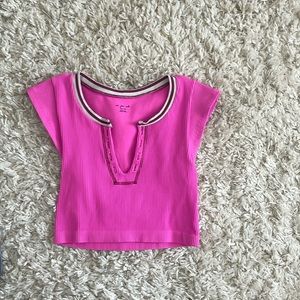 Urban outfitters Out From Under cropped top in pink